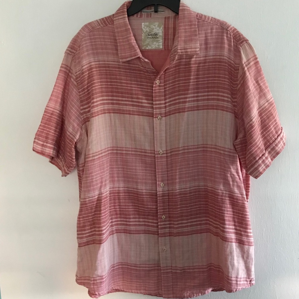 Tasso Elba Island Short Sleeve Cotton Shirt